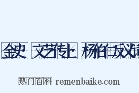 金史·文艺传上·杨伯仁反义词是什么意思的图片